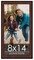 Photo Size Decor Brown Picture Frame - UV Acrylic, Foam Board Backing, Hanging Hardware